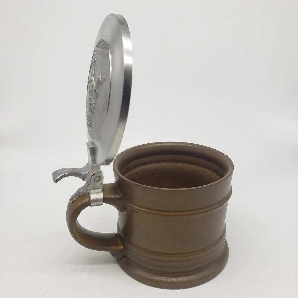 VTG Oeslauer Manufaktur Bavaria for Goebel Tennis Beer Stein Pewter & Ceramic‎